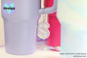 Rad Goodies: Custom Initial Tumbler Tag (Colour Options)