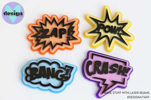 Comic Book Sayings Acrylic Charm