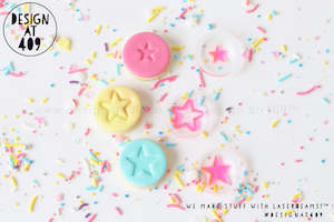 Mini Stars Set Of 3 Acrylic Embosser Stamp