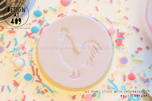 Rooster Acrylic Embosser Stamp