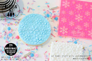 Large Snowflake Pattern Acrylic Embosser Stamp