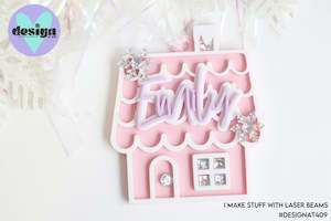 Christmas House Custom Name Christmas Tree Decoration