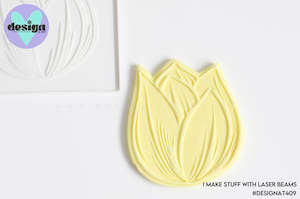 Limited Edition Embossing Stamps Cutters: Daffodil Head Raised Stamp & Cutter