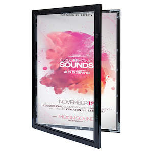 Poster Frames - Lockable Outdoor A0 Size Black