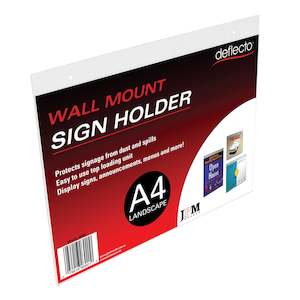 Sign Holder wallmountable - Landscape A4