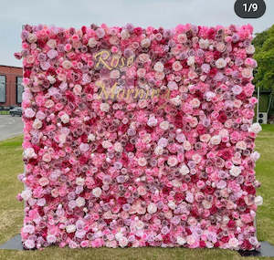 Backdrops Walls Signage: 5d flower wall