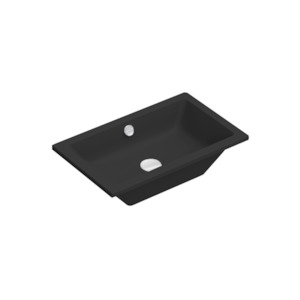 Kube X 60 Inset/Undermount Basin | Matte Black