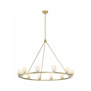 Hulton Collection - 10 Light Chandelier - Satin Brass