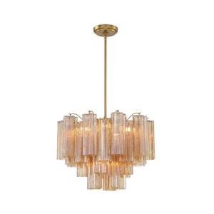 Odelle Collection - Ring Chandelier - Satin Brass - W:50cm