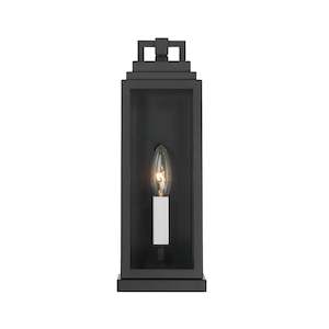 Atlas Collection - 1 Light - Wall Sconce - Matte Black - H:35.5cm