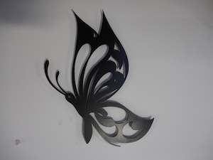 Powder Coated Butterfly Side - Laser cut wall & garden decorations (Clearance)