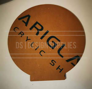 Acrylic - Lightbox Acrylic Circle - Wooden Night Light Only