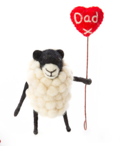 Gift: Sheep with Dad Heart Balloon