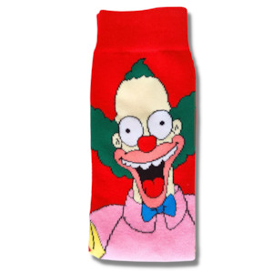 Gift: Crusty The Clown Simpsons Socks