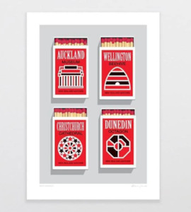 Matchboxes A4 Art Print