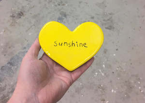 Gift: Sunshine Ceramic Heart Tile