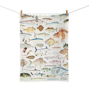 Gift: Fishes of New Zealand - Tea Towel