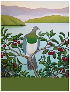 Gift: Kereru At Waters Edge Note Pad by Clare Reilly