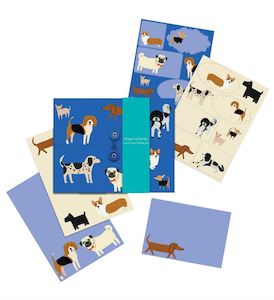 Shaggy Dogs Writing Set with Stickers