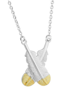 Gift: Huia Cross Feather Necklace