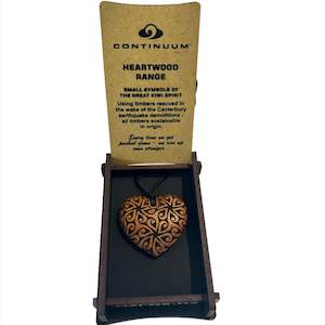 Heartwood Range - Boxed Heart Pendant