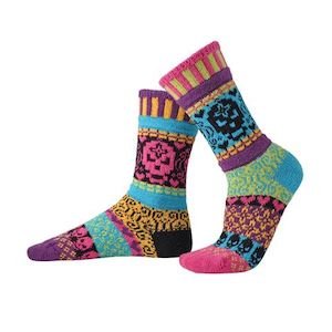 Gift: Solmate Socks - Day Of The Dead - Crew Socks