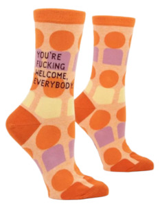 Gift: You're Fucking Welcome Crew Socks