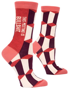 Gift: This Meeting Is Bullshit Crew Socks