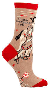 Gift: I Hate Everyone Too Crew Socks