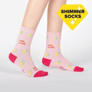 Grl Pwr- Women's Shimmer Socks