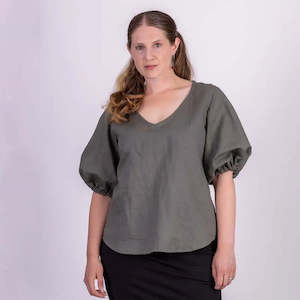 Sabrina Linen Top