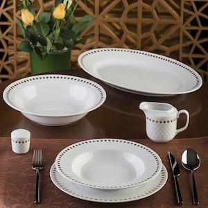 Dinner Set - Golden Ray ( 28 pcs )