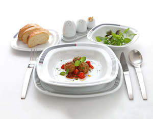 Wholesaling, all products (excluding storage and handling of goods): Dinner set -  Vegas Singles Quattro (5pcs)