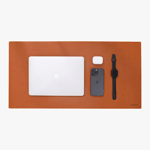 Desk Pad - Tan PU Leather