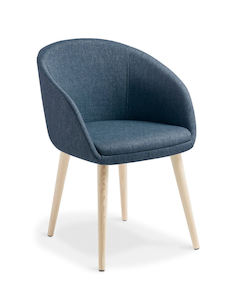 Eden Aria With Timber Legs Chair