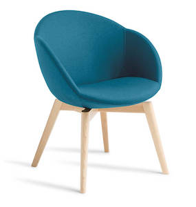 Eden Amelia With Timber Base Chair