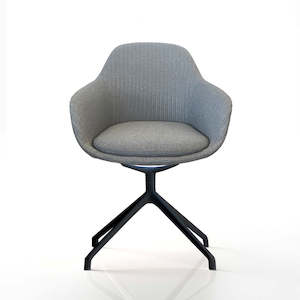 Ava Chair with Black Iron Base