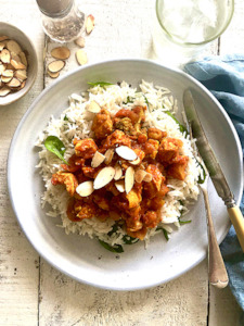 Easy Indian Chicken with Creamy Coconut Rice