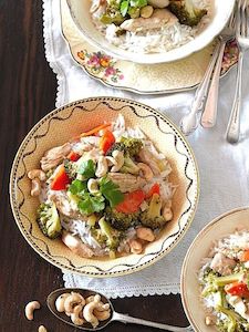 Lemon Chicken Stir-Fry with Cashews