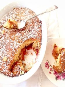 Raspberry, Apple and Lemon Sponge Pudding