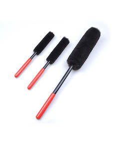 Microfibre Wheel Detailing Brush Kit - 3 Brushes