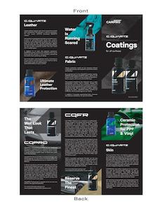 Cquartz Coating Brochure - 10 pieces