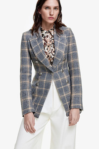 Jackets and Coats: Not A DB Blazer Dove Plaid