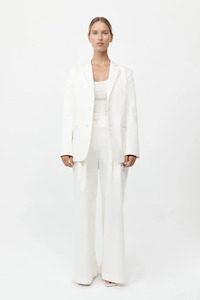 Jackets and Coats: Origami Pocket Blazer Off White