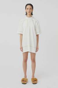 Fortuna Mini Tee Dress Soft White