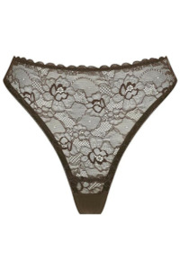 Lingerie: Maverick High Waist Thong Espresso