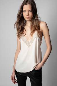 Christy Silk Camisole Ecru