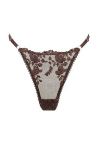 Lingerie: Nicolette Thong Espresso