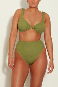 Swimwear: Jamie Bikini Metallic Moss