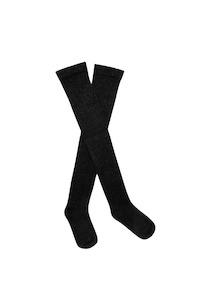 Deval: Cotton Knee High Socks Black